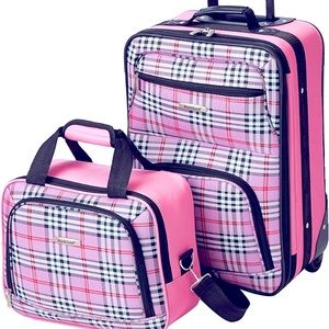 Rockland suitcase with accessories bag